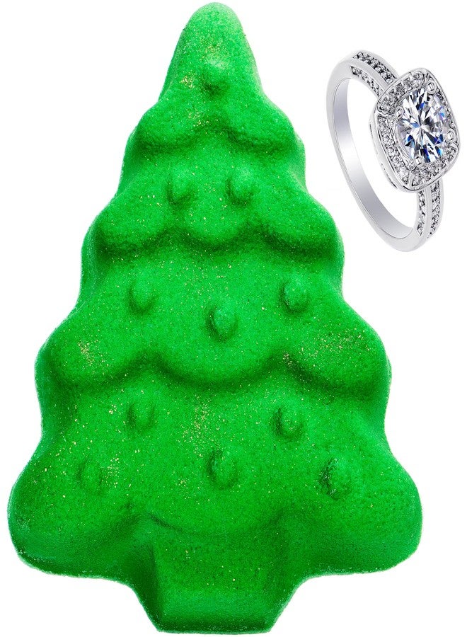Jackpot Candles Bath Bomb with Size 6 Ring Inside Christmas Tree Large Made in USA - Image 1